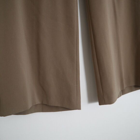 Escada Size 36 US S Talisa Trouser 'Antique Gold' Tan Wide Leg Pants - Picture 6 of 10